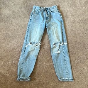 Zara jeans, size 2, blue denim
